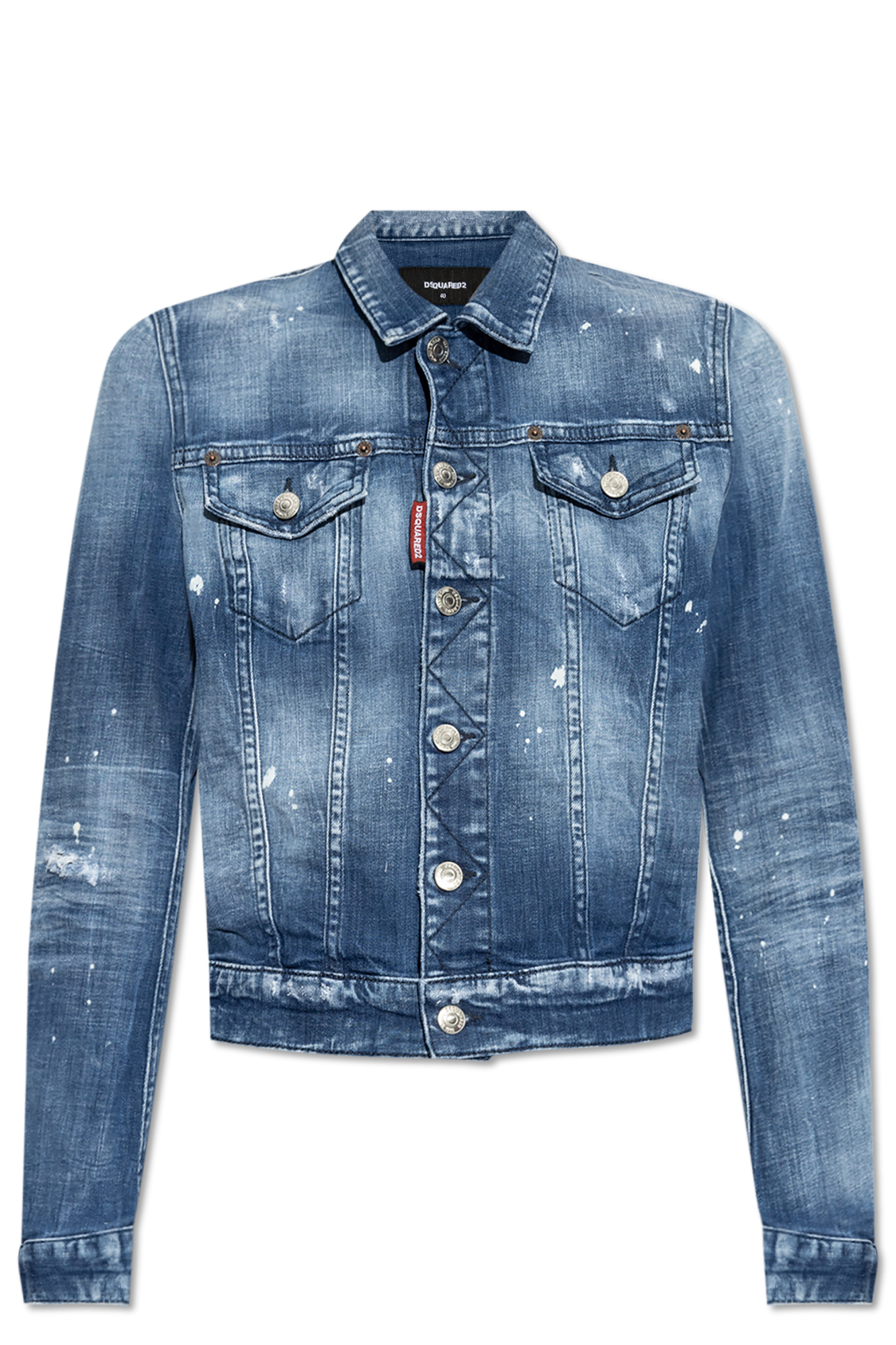xoxingysm Men's Denim Jacket Long Sleeve Distressed Button